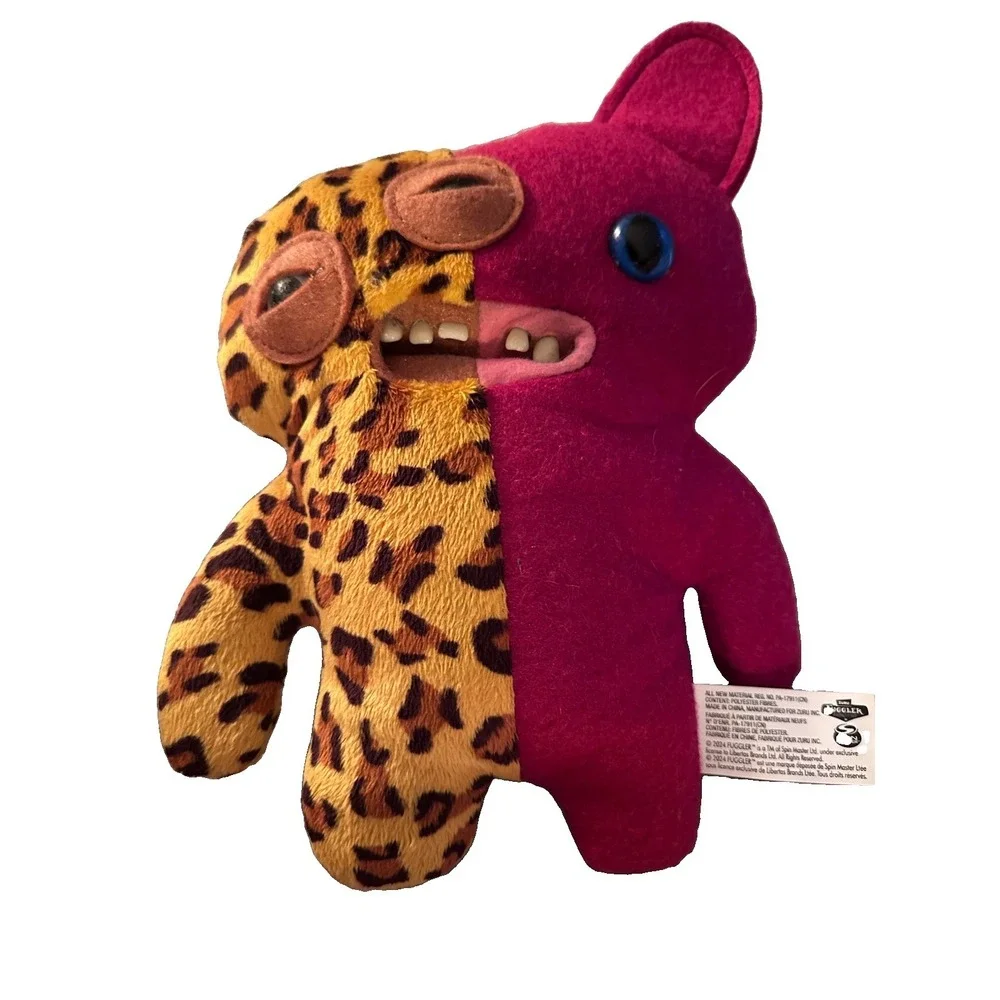 FUGGLER Misfit Edition Alien Reeko Funny Ugly Monster Plush Toy Leopard Print